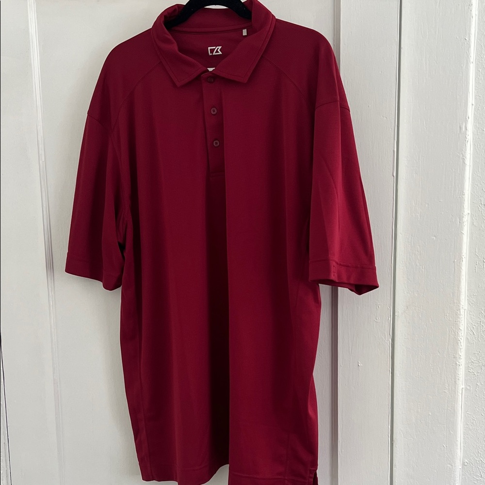 Cutter & Buck Men's Polo in Rich Burgundy